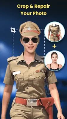 Woman Police Suit Photo Editor android App screenshot 2